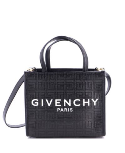 Сумка Givenchy Mini G-Tote 4G Embossed Coated Canvas Pre-Owned