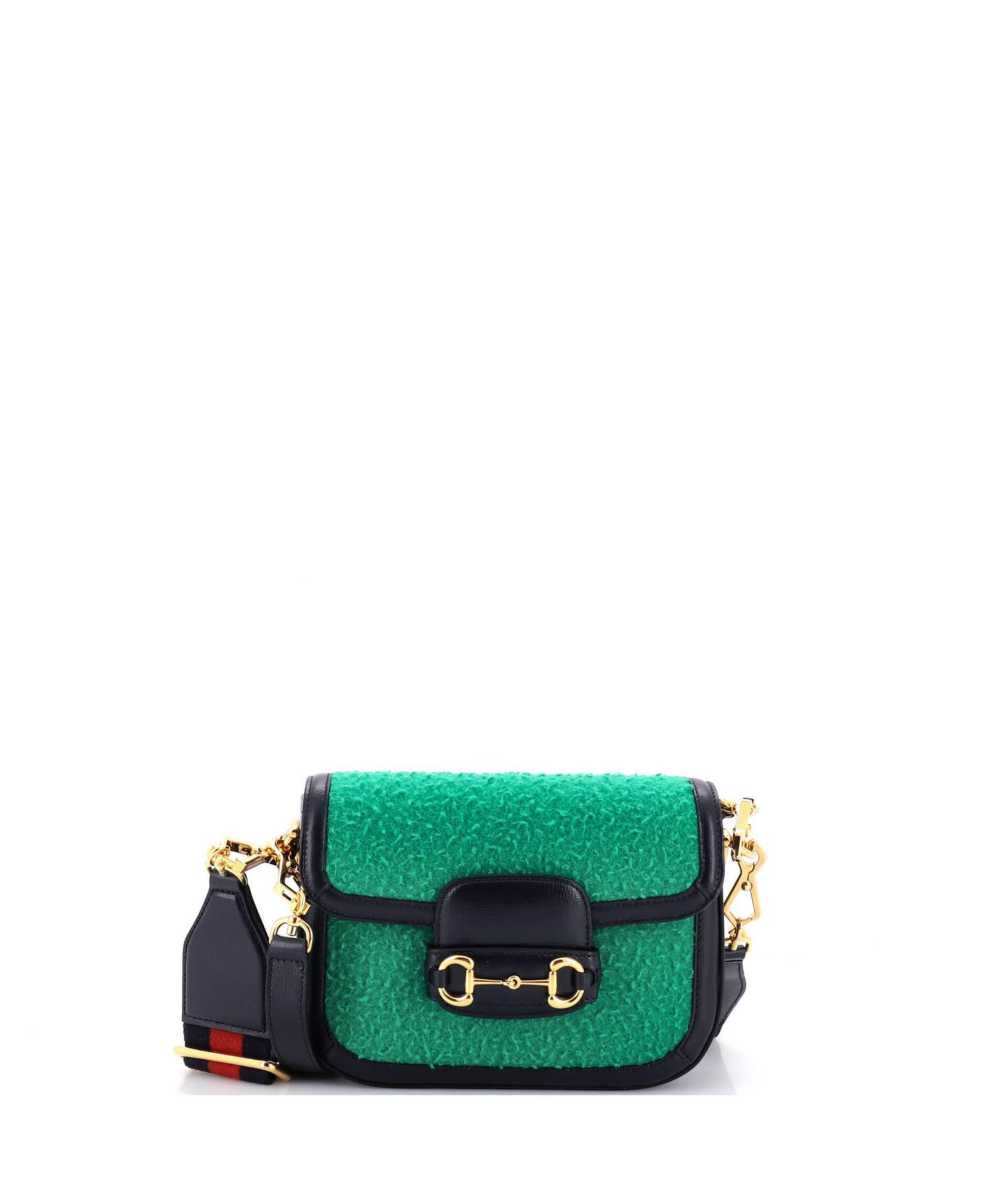 Pre-Owned Gucci Mini Horsebit 1955 Shoulder Bag Wool