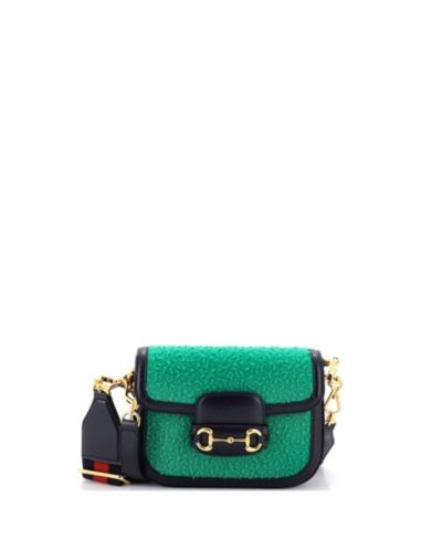 Pre-Owned Gucci Mini Horsebit 1955 Shoulder Bag Wool