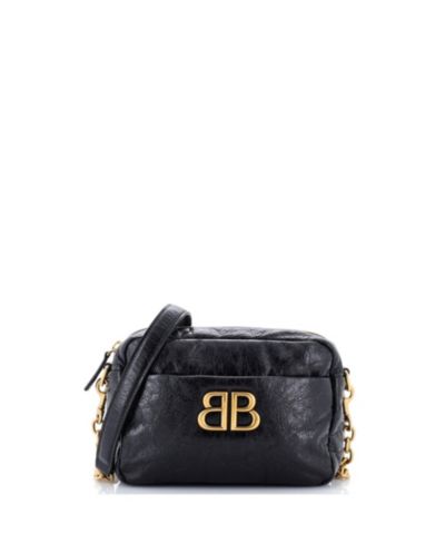 Pre-Owned Balenciaga XS Monaco Camera Bag Leather