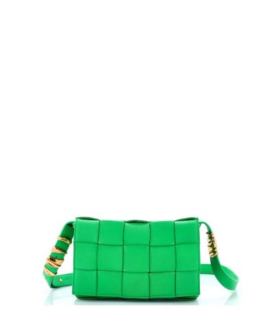 Сумка через плечо Bottega Veneta Cassette Crossbody Bag Maxi Intrecciato Grained Leather