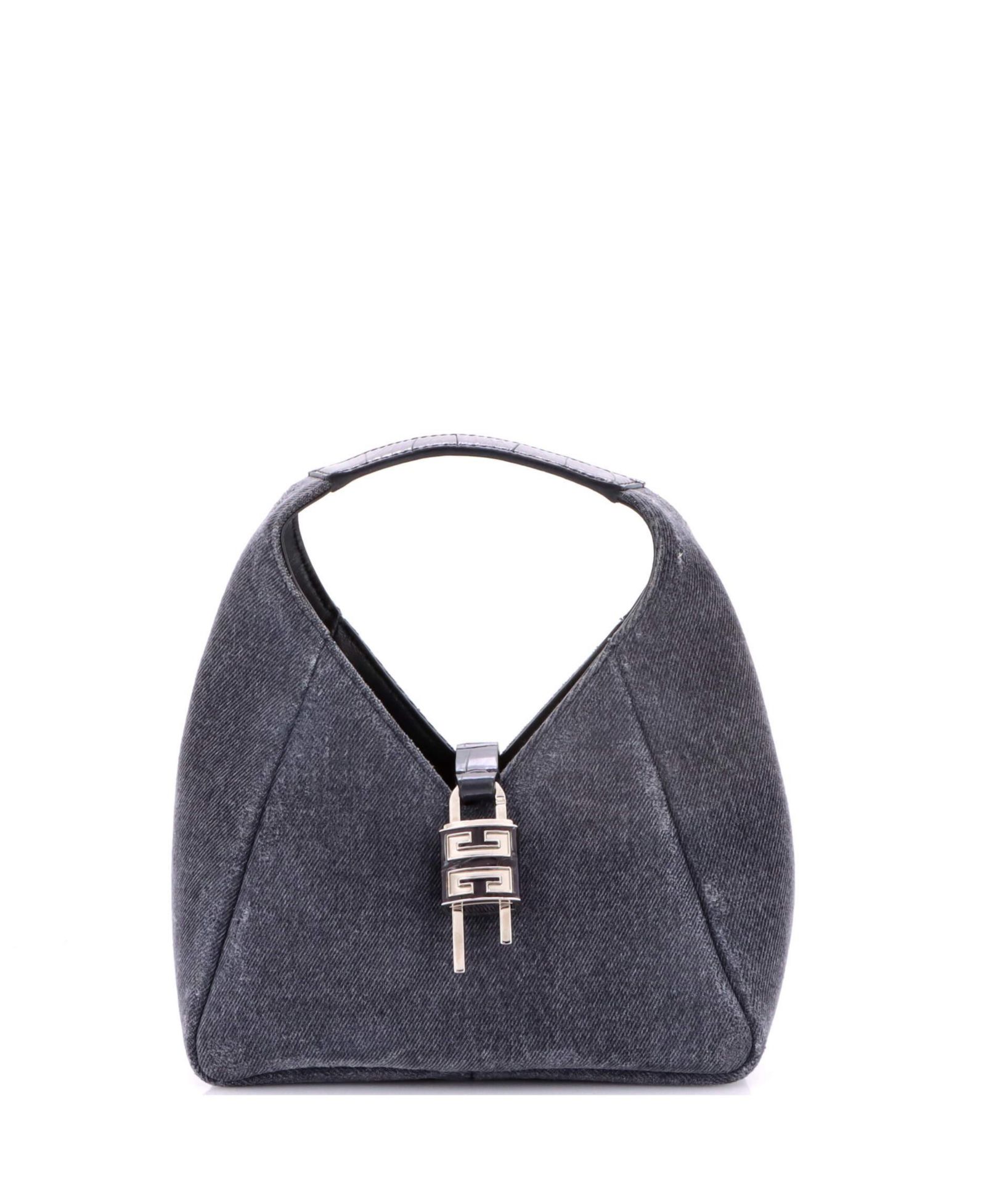 Сумка Givenchy Mini Padlock Hobo из денима и кожи