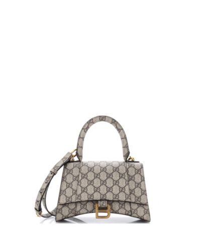 Сумка Gucci x Balenciaga The Hacker Project Hourglass, полотно GG