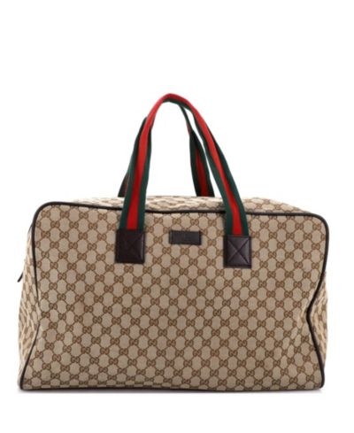 Сумка-даффл Gucci Large Web GG Canvas, б/у