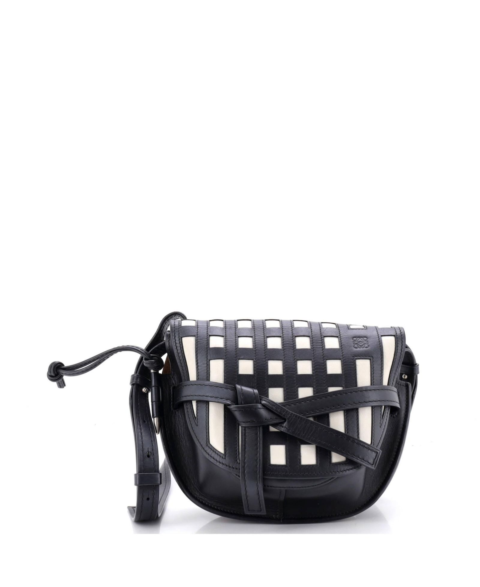 Pre-Owned Loewe сумка через плечо Small Gate Grid Leather
