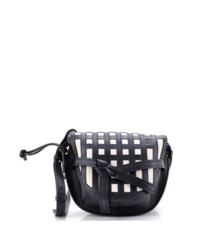 Pre-Owned Loewe сумка через плечо Small Gate Grid Leather