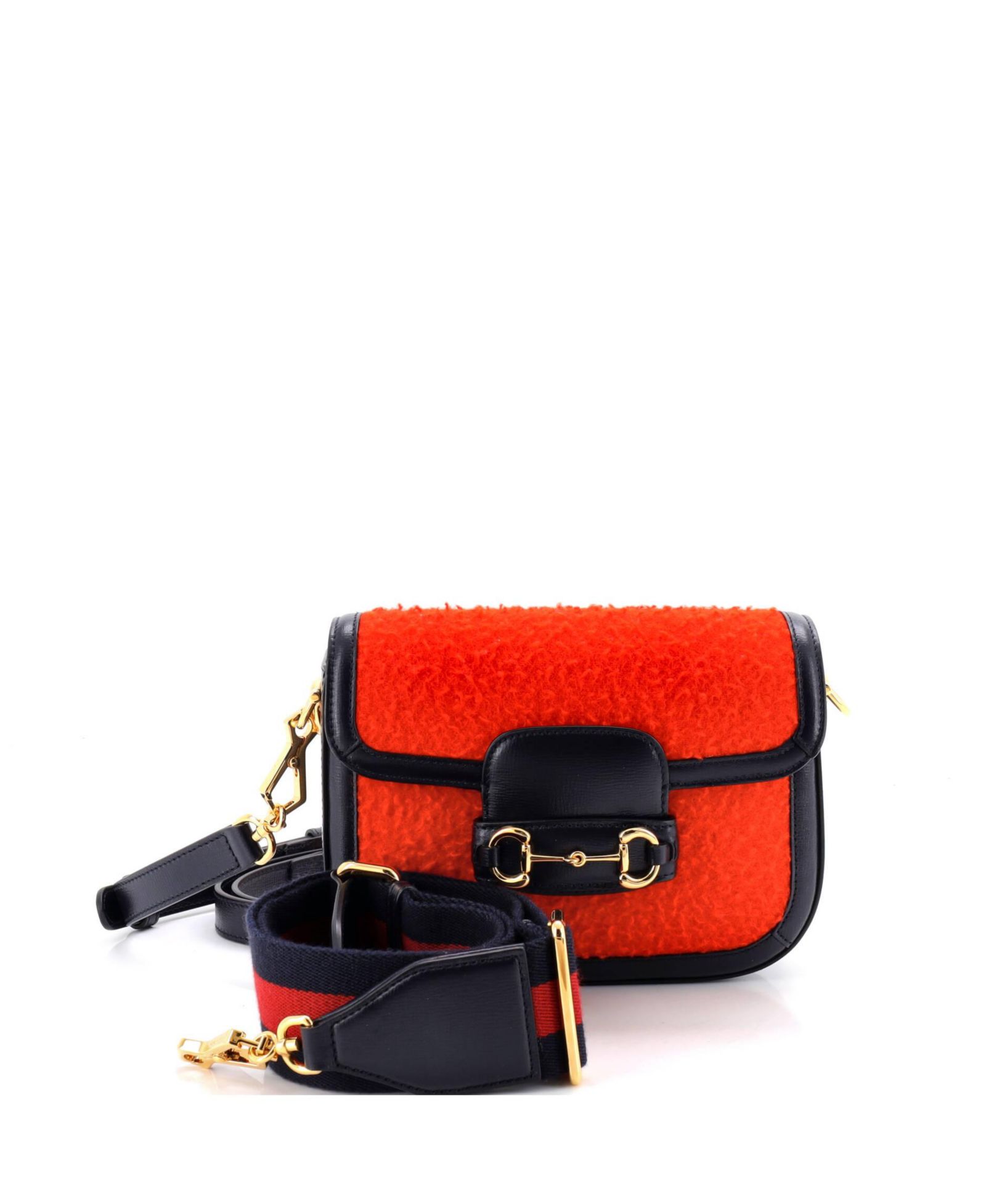 Pre-Owned Gucci Mini Horsebit 1955 Shoulder Bag Wool