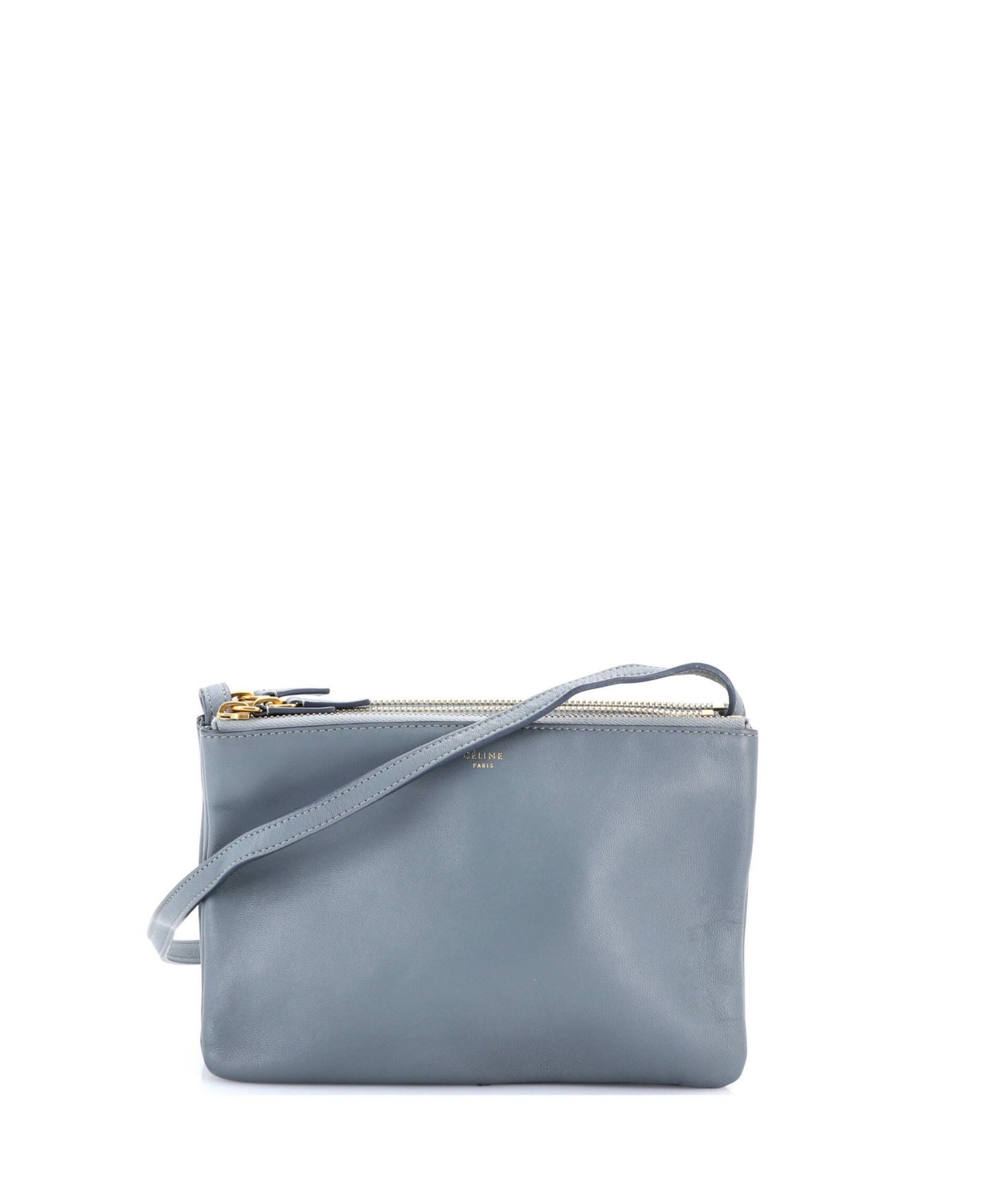 Pre-Owned Celine Small Trio Crossbody Bag Leather
