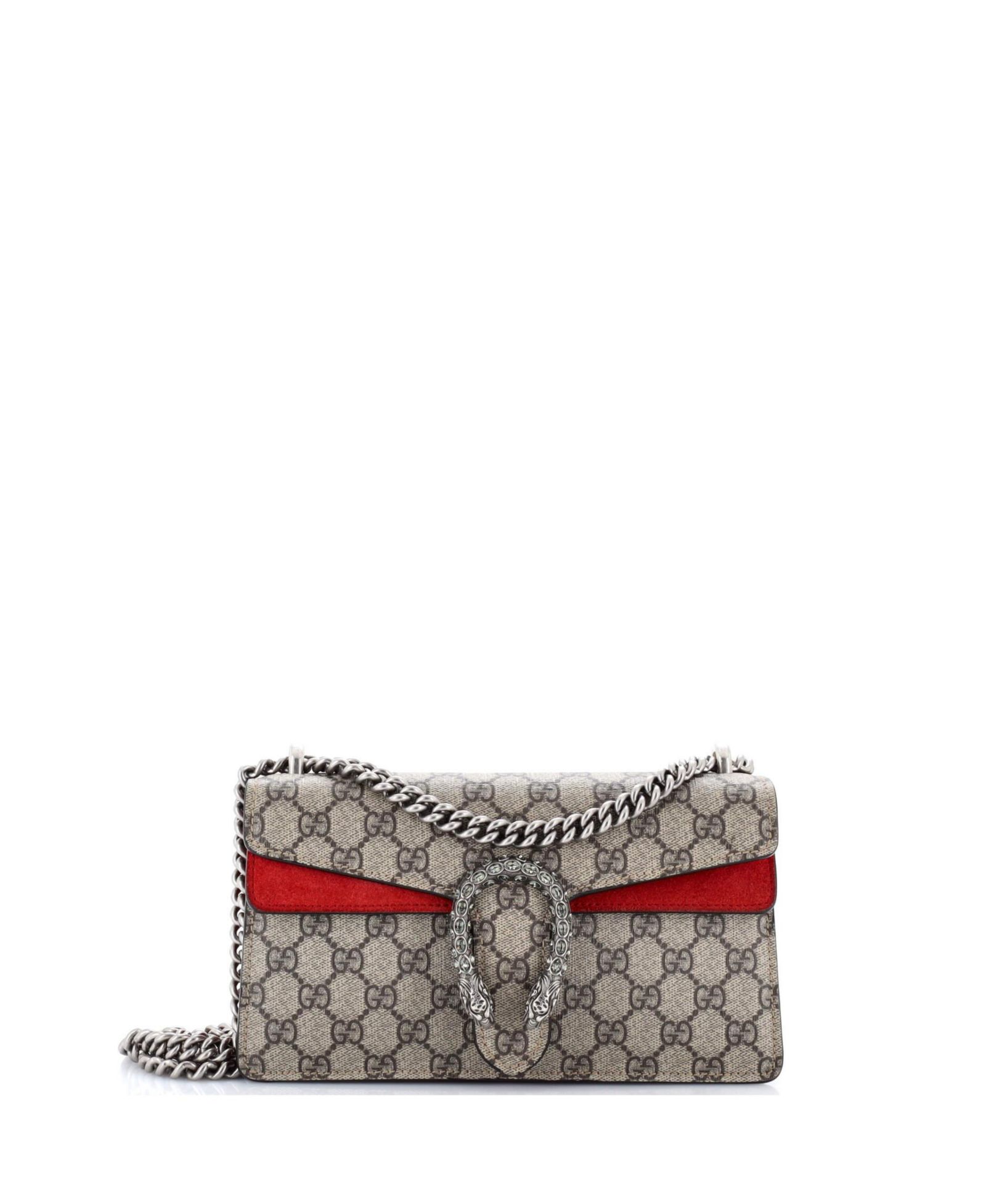 Pre-Owned Gucci сумка Dionysus малого размера, GG Coated Canvas с кристаллами