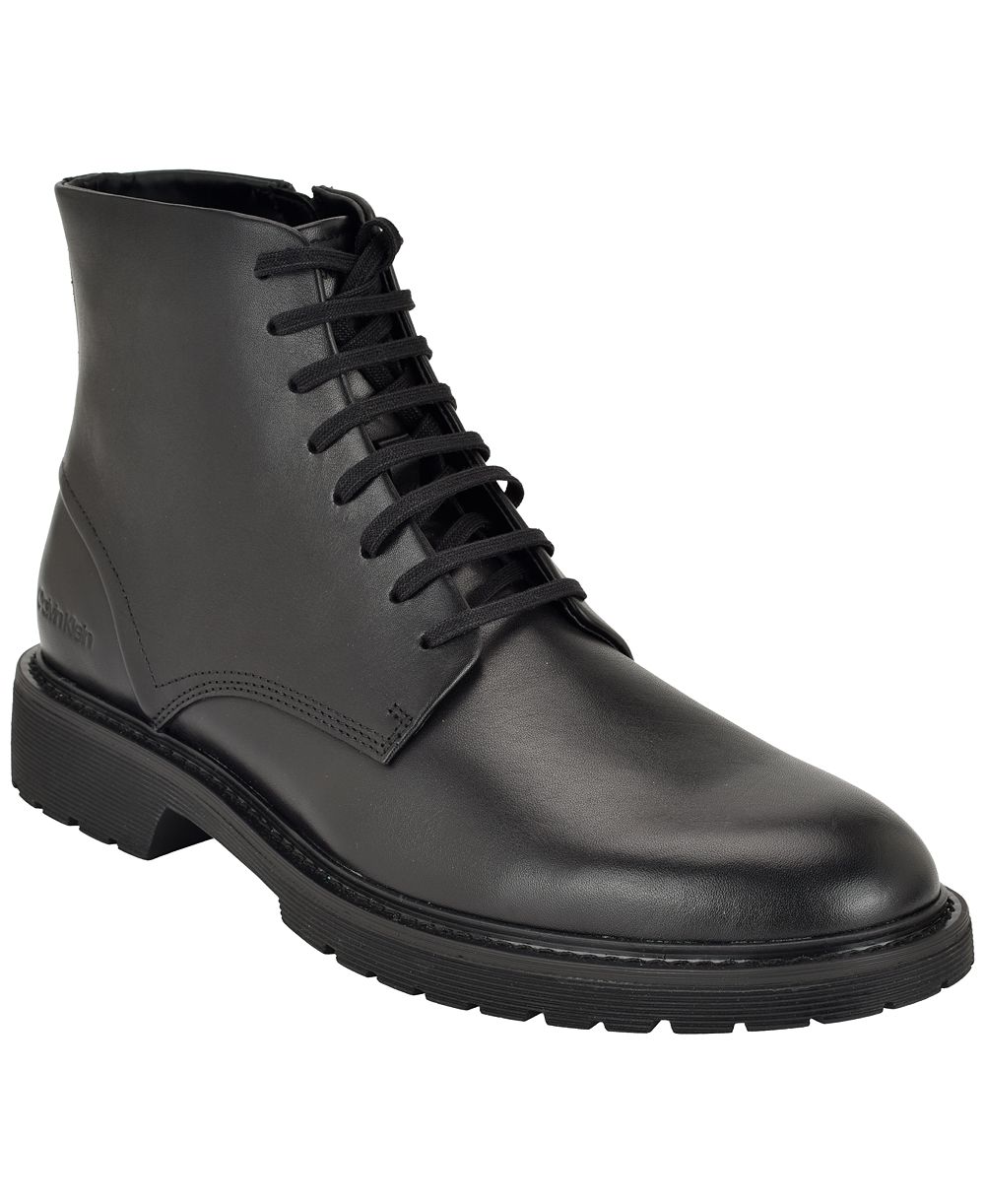 Calvin Klein Men's Dilmen Lace-Up Round-Toe Boots