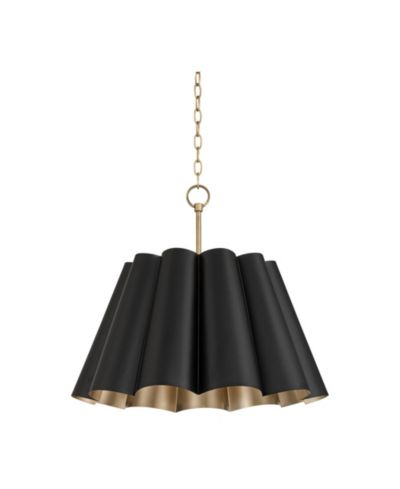 Possini Euro Design Possini Euro Olmos  Wide 4-Light Metal Pendant Light