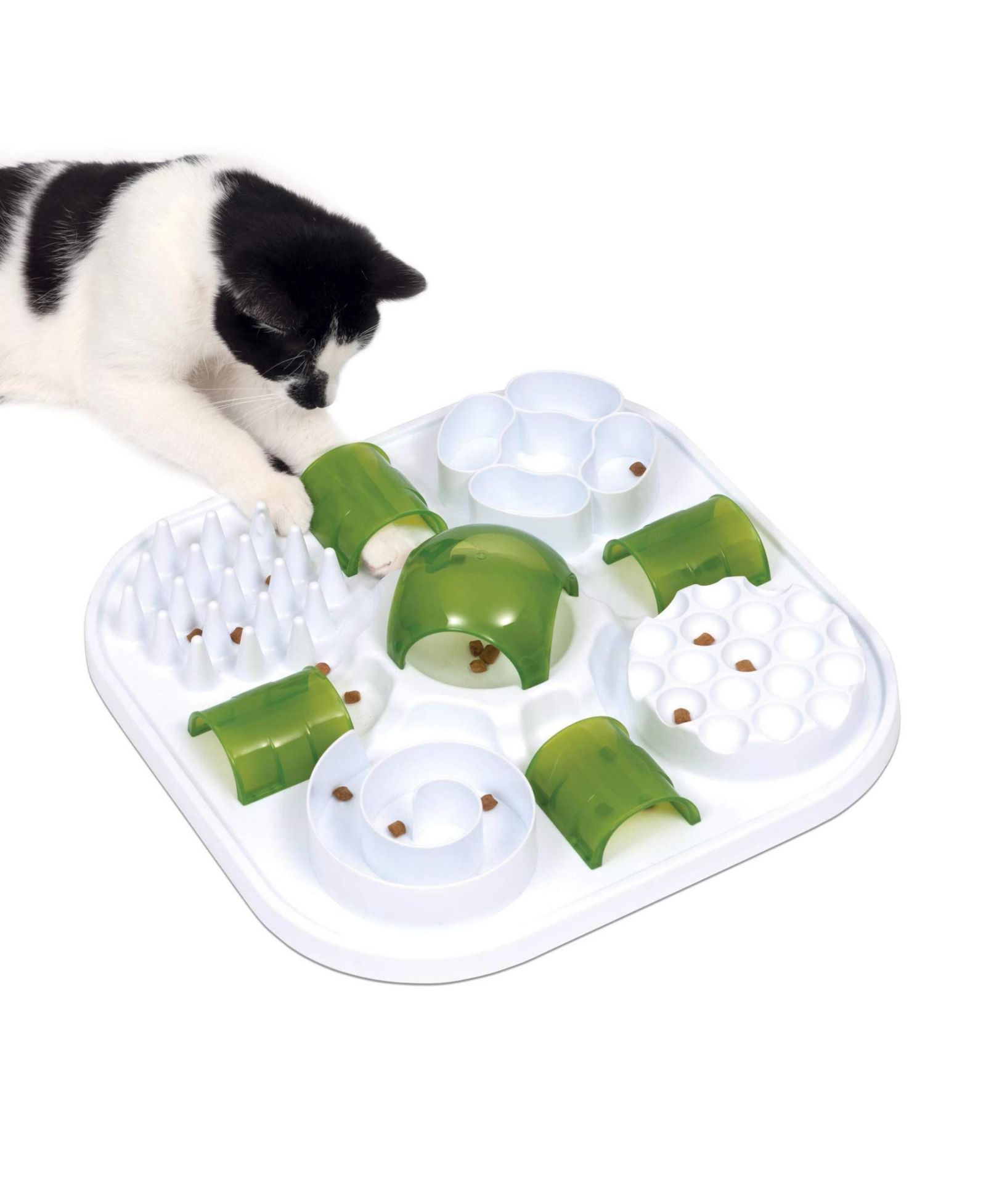 ARONKL Interactive Cat Puzzle Feeder 6 Activities Food Stimulation Exercise Play Natural Abilities