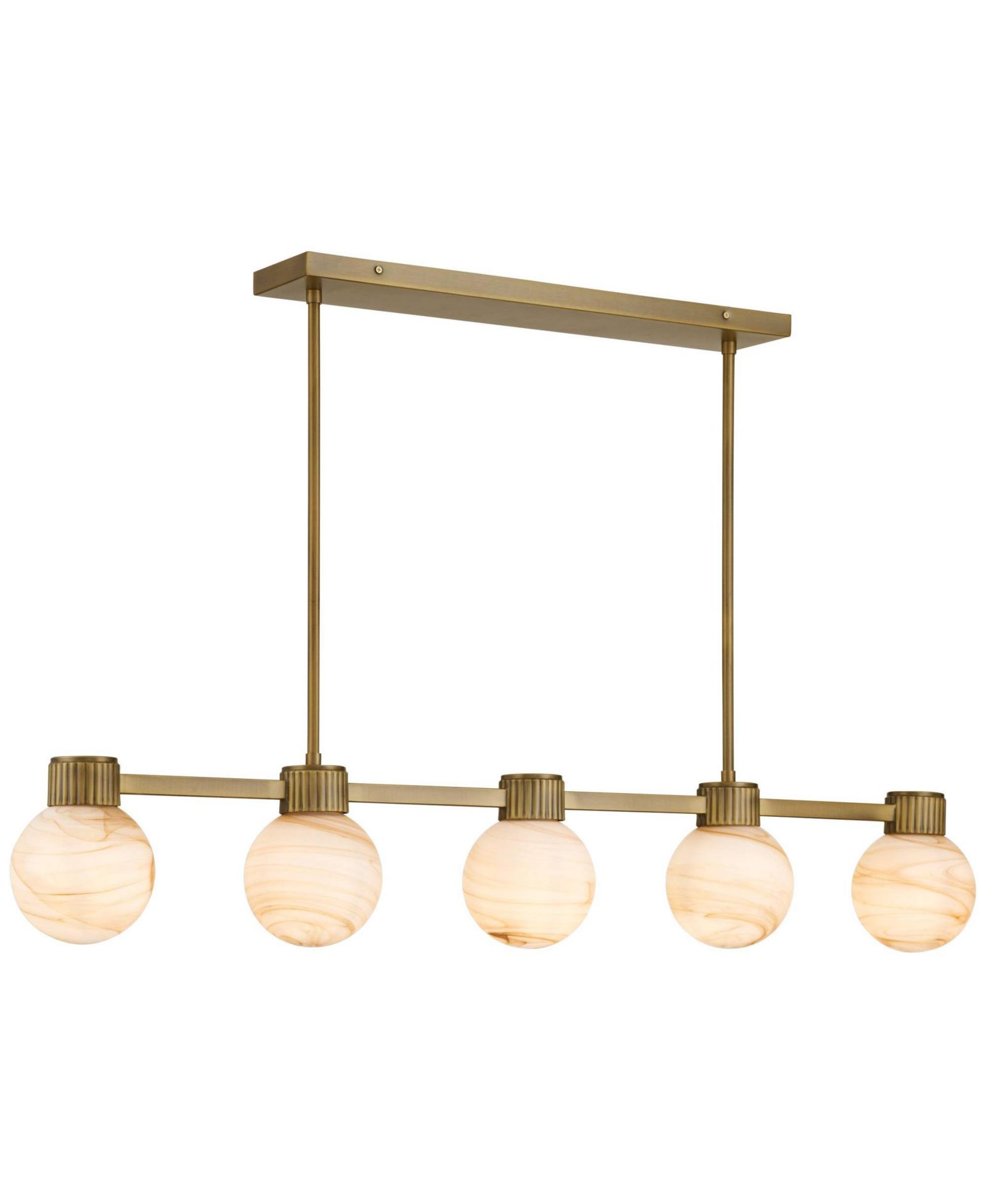 Люстра Possini Euro Design Jupiter из стекла, 5 ламп