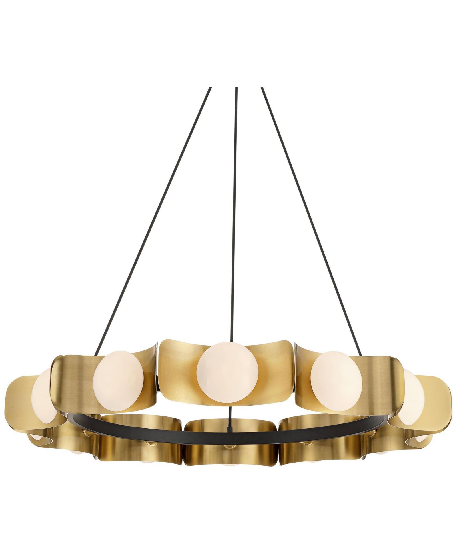 Possini Euro Design Novara Широкая кольцевая люстра, 12 ламп