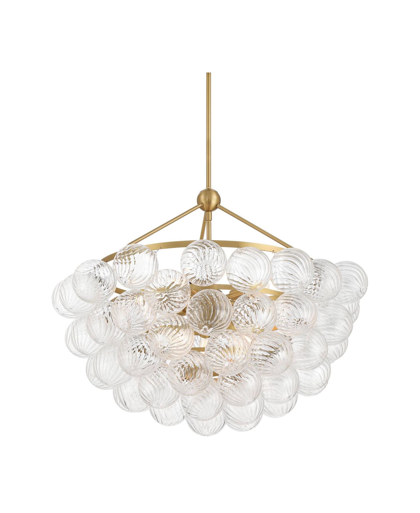 Подвесной светильник Possini Euro Design Albaro 27"W Fluted Glass 9-Light