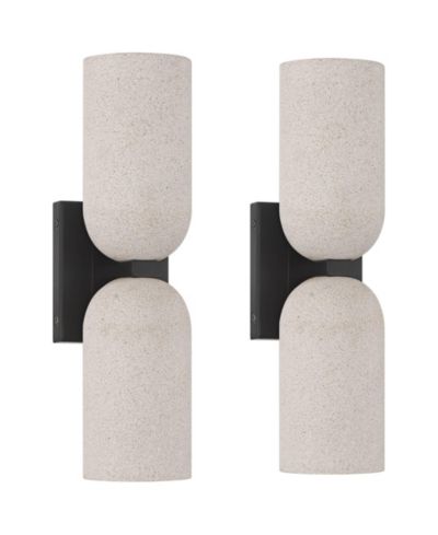 Настенный светильник Possini Euro Design Amalfi 15"H Cement 2-Light LED Set of 2