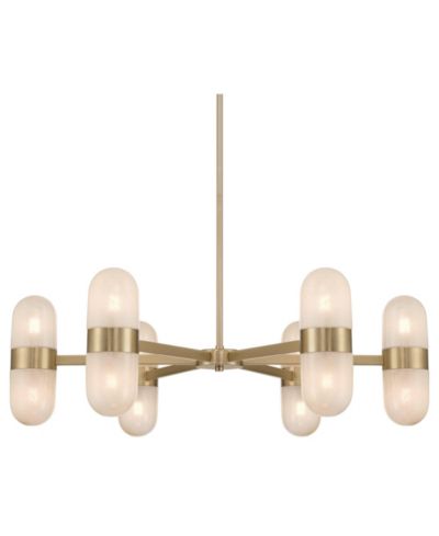 Possini Euro Design Possini Euro Reiter 32" Wide Matte Brass 12-Light Chandelier