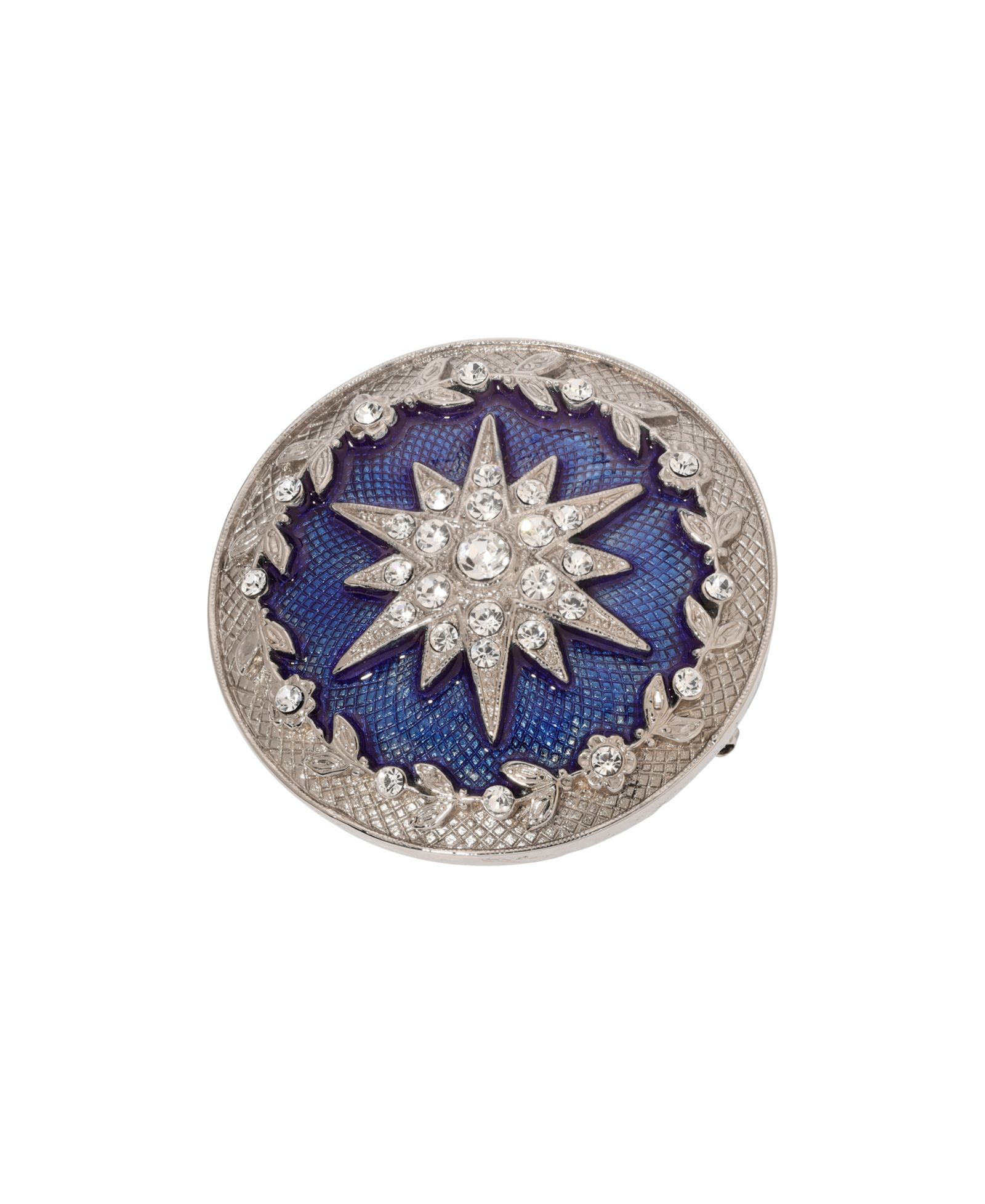 Брошь Symbols of Faith Silver-Tone Blue Enamel Star of Bethlehem