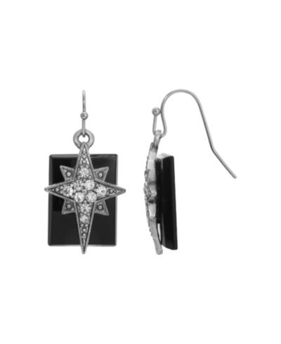 Серьги Symbols of Faith из олова со звездой Вифлеема и прозрачными кристаллами Onyx