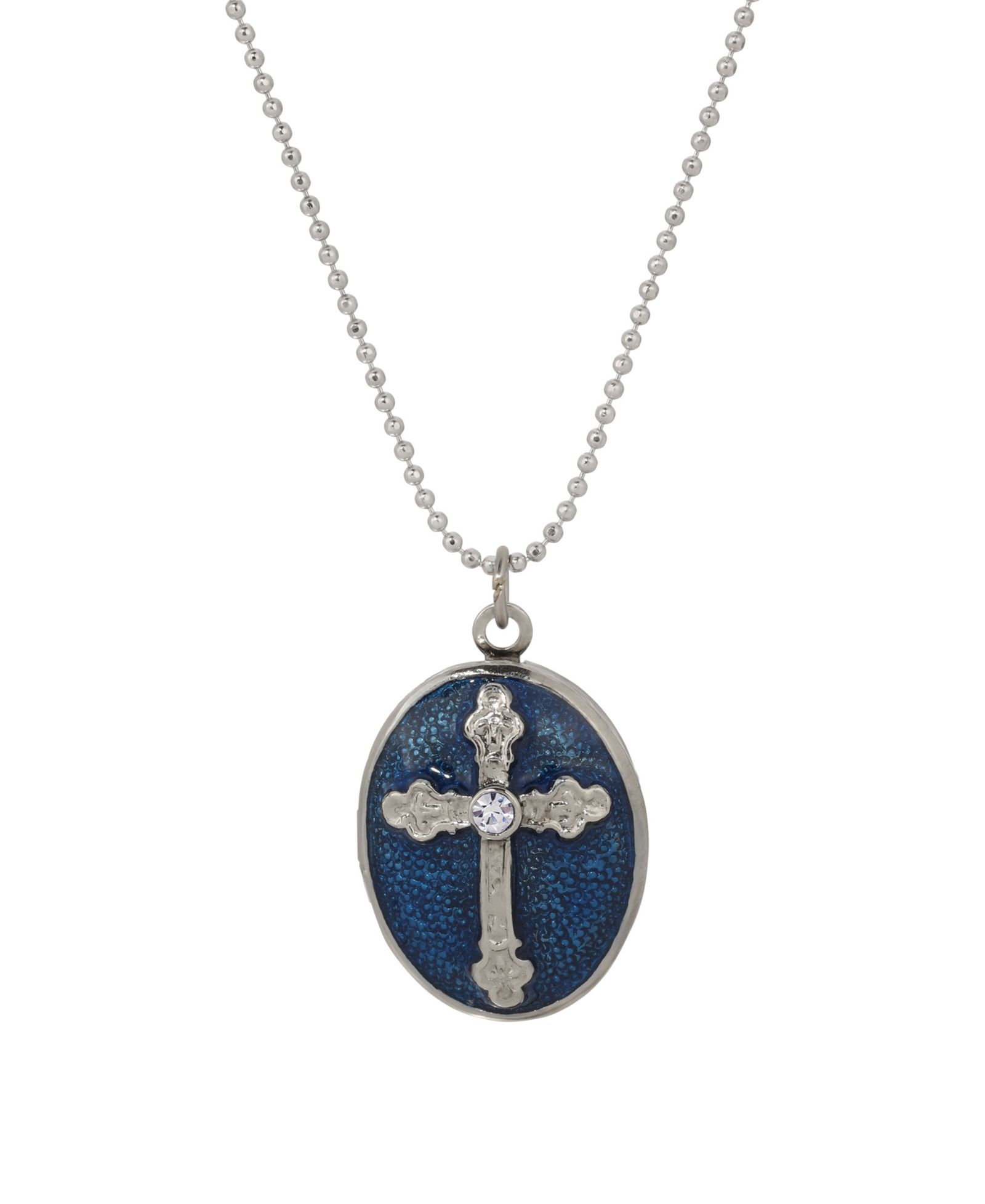 Серебряный кулон-медальон Symbols of Faith Blue Cross