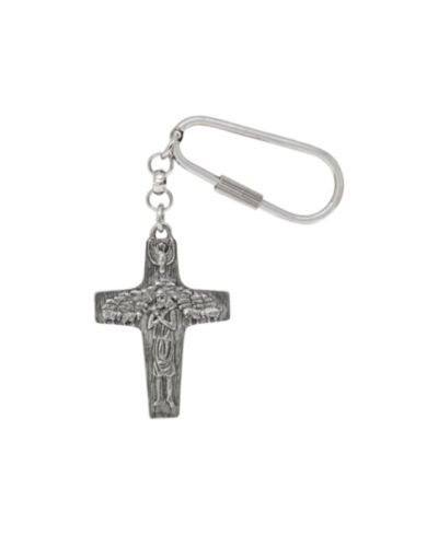 Symbols of Faith брелок с крестом Pope Francis Silver Tone