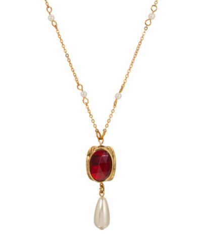Symbols of Faith Gold Tone Our Lady of Guadalupe Decal 3-Sided Spinner Pendant Necklace