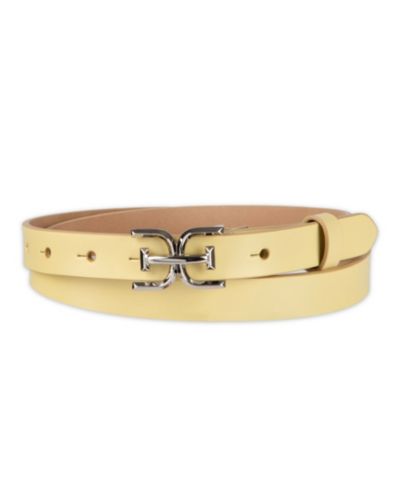 Sam Edelman женский ремень Ultra Skinny Double-E Logo Plaque Buckle
