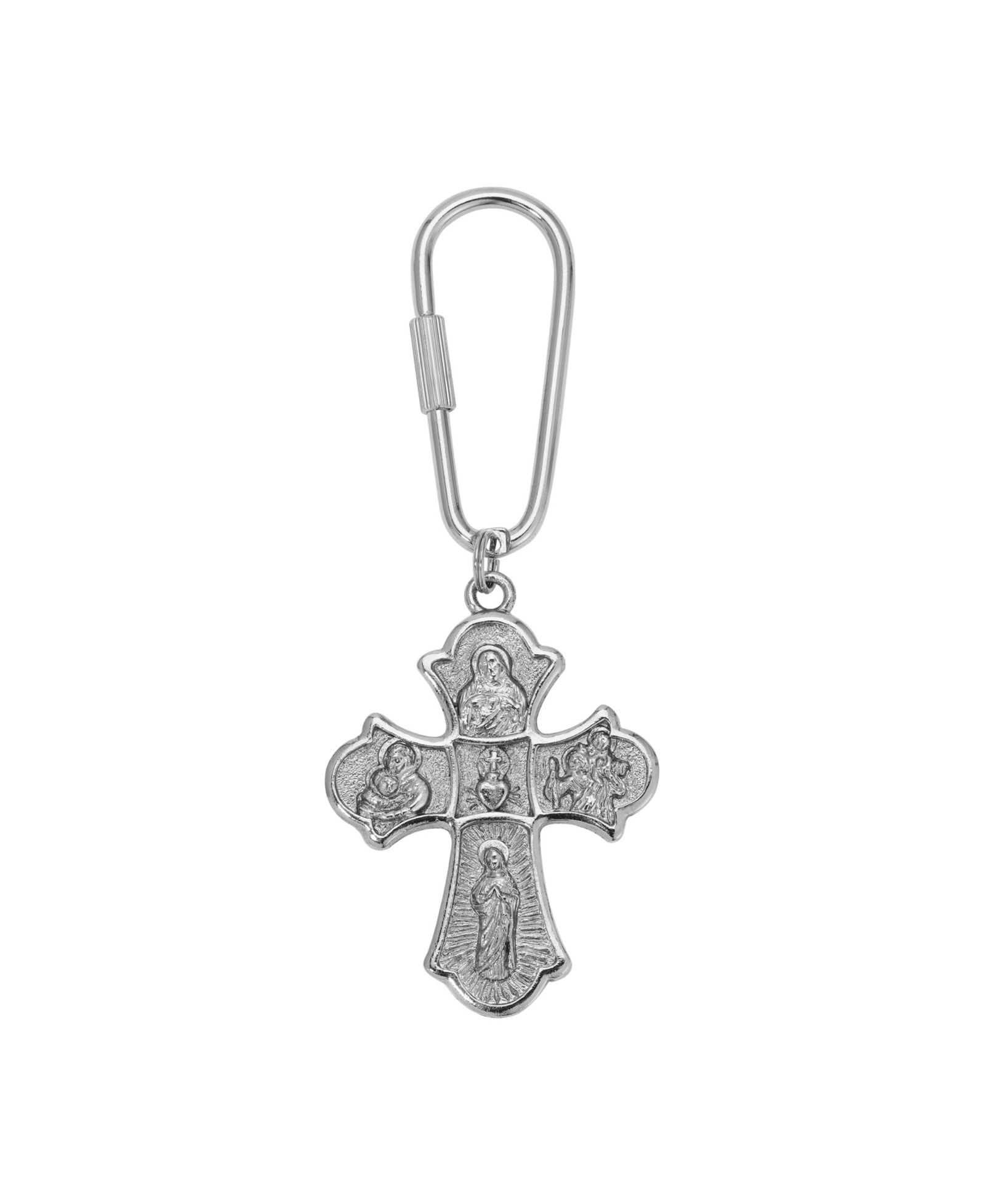 Брелок Symbols of Faith Silver Tone Botonee Cross