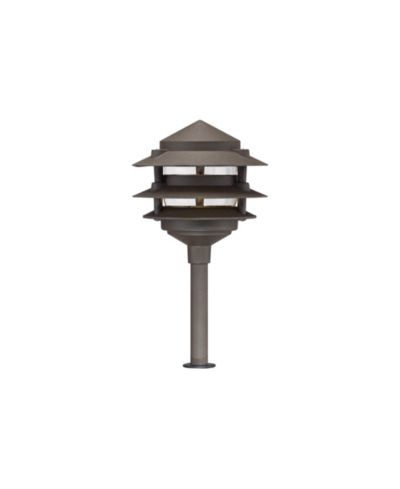 Садовый светильник John Timberland Three-Tier Pagoda 11" High Modern LED Bulb