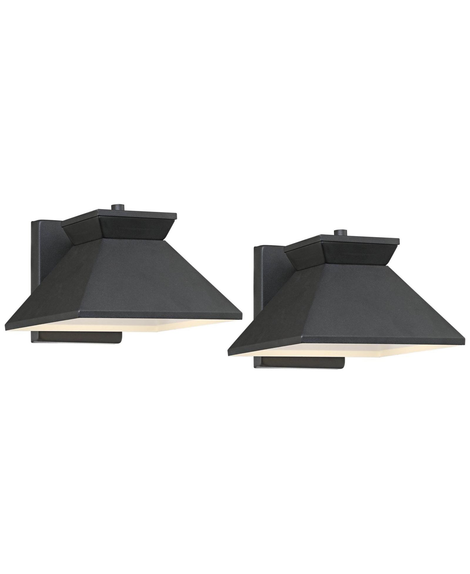 Набор уличных настенных светильников John Timberland Whatley Rustic Industrial Metal LED 6 1/4" для дома и террасы