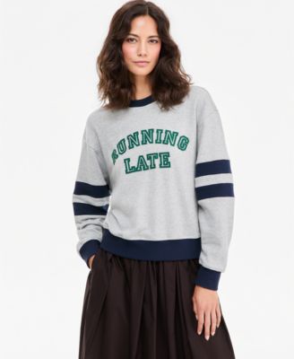 Женский свитшот On 34th Crewneck Colorblock Running Late Graphic