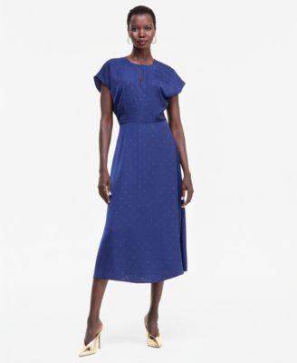 I.N.C. International Concepts Women's Crystal Embellished Satin Midi Dress, Macy's Exclusive