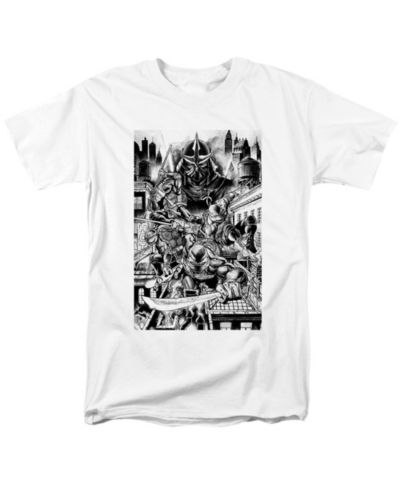 Logovision Men's TMNT Take Down Shredder T-Shirt