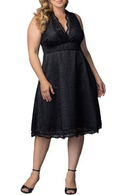 Kiyonna Женское кружевное коктейльное платье без рукавов, Plus Size Pin Up Boudoir
