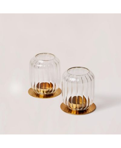 Fleck, Kira Glass Lantern - set of 2