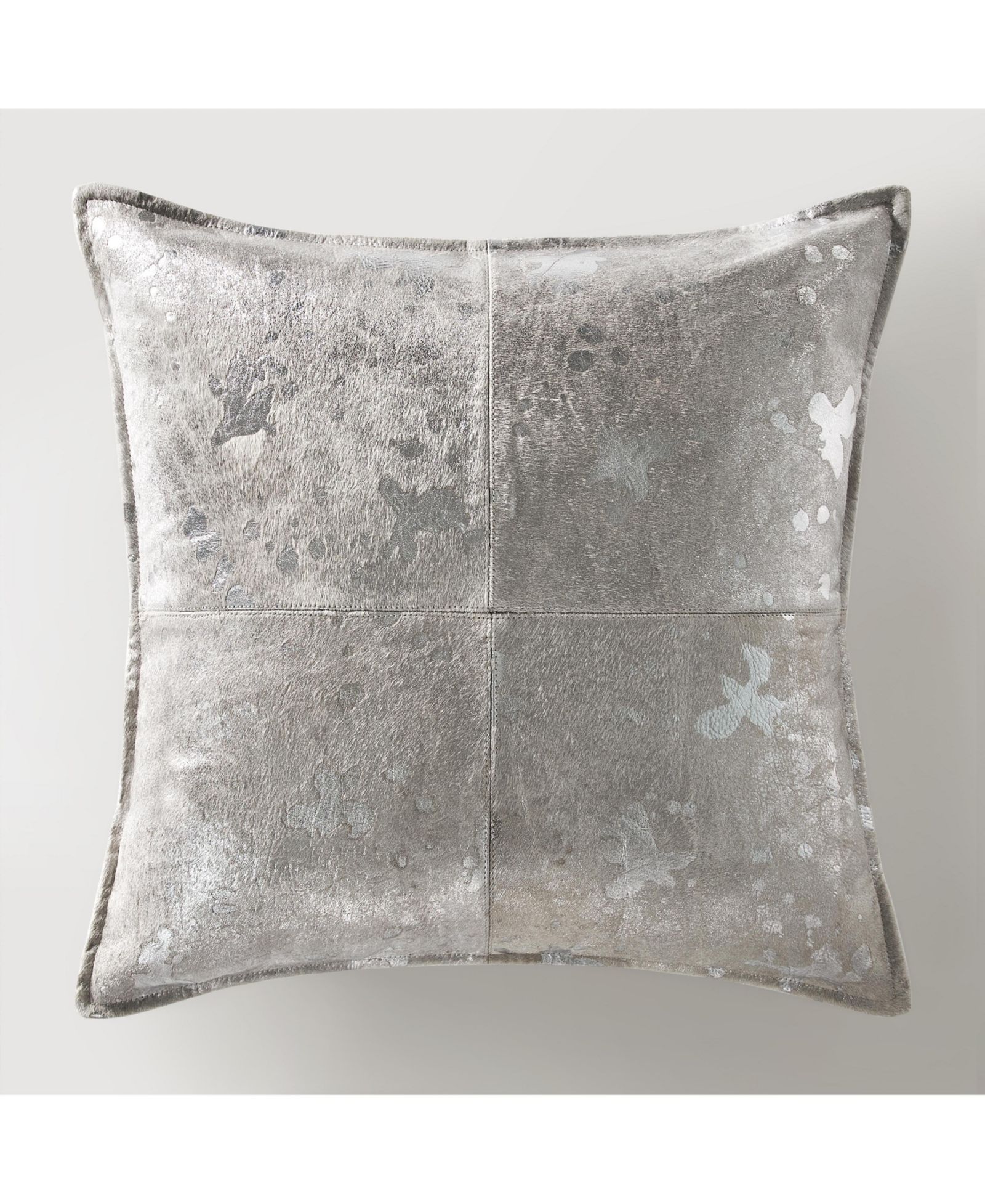 Z Gallerie Metallic Hide Pillow