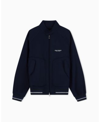 Мужская куртка-бомбер A|X Armani Exchange из твила с отделкой