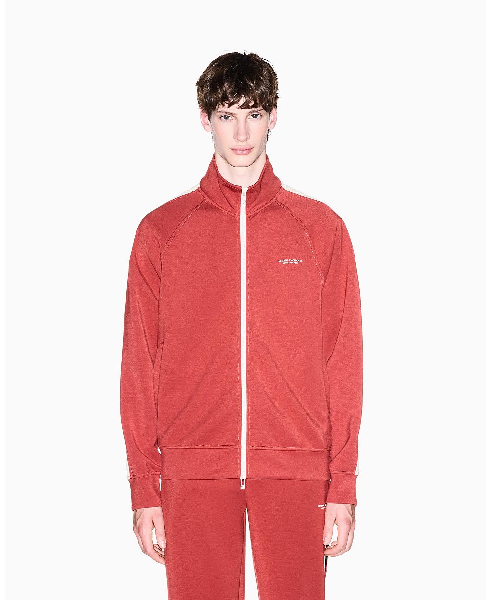 A|X Armani Exchange Men's Full Zip Taping Modal Jacket