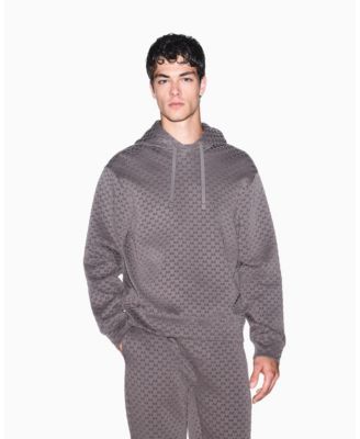 Мужское худи A|X Armani Exchange Bonded Cotton Flocked All Over Logo