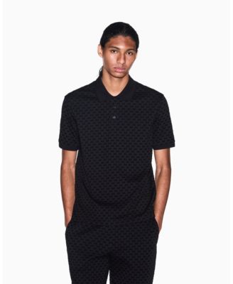 Мужская рубашка-поло A|X Armani Exchange Flocked All Over Logo
