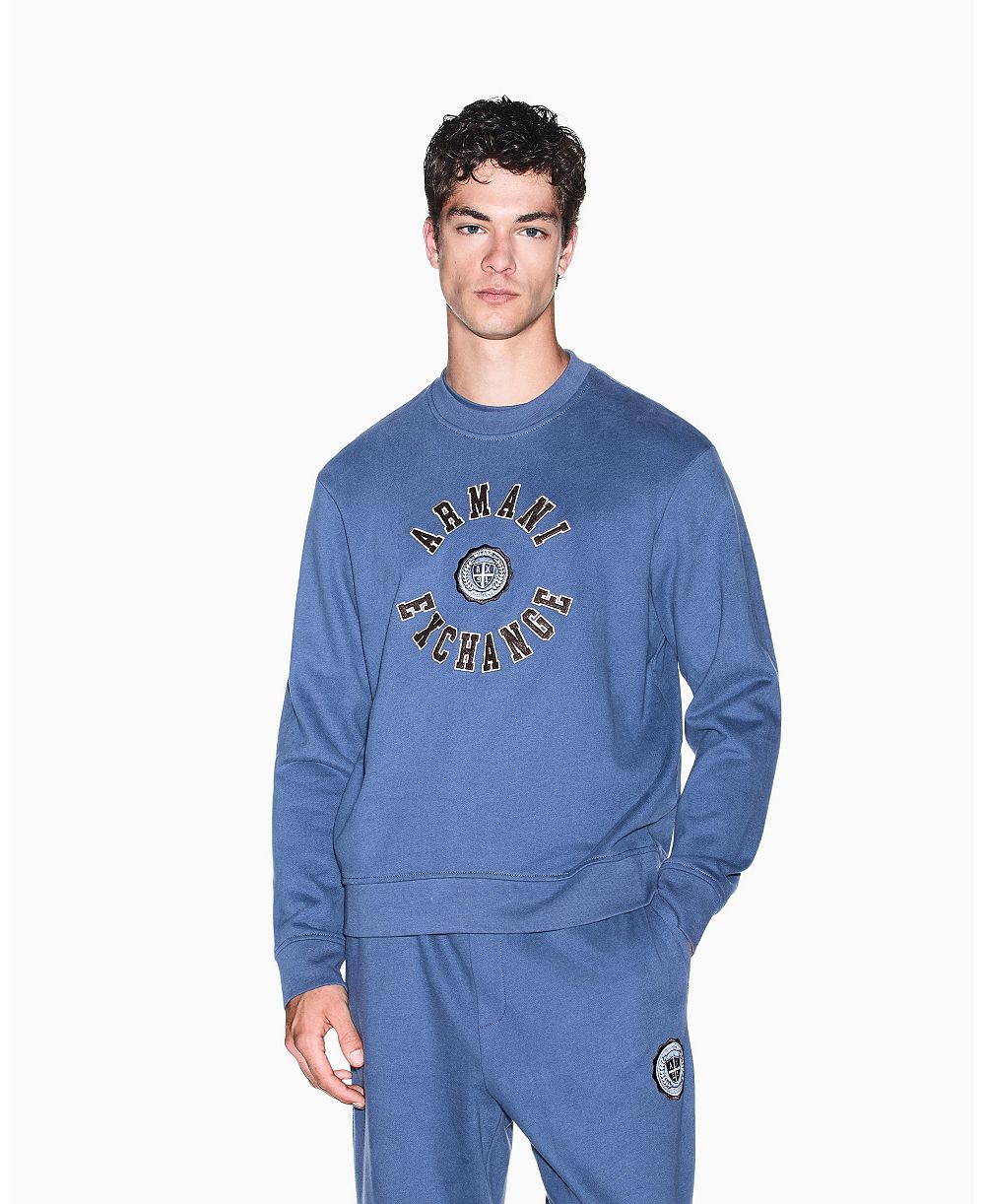 A|X Armani Exchange Men's Crossover Crewneck Sweatshirt