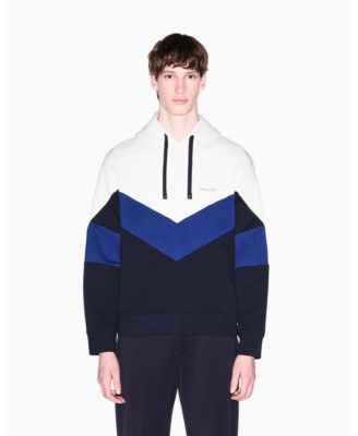 Мужское худи A|X Armani Exchange с цветными блоками и рисунком шеврона