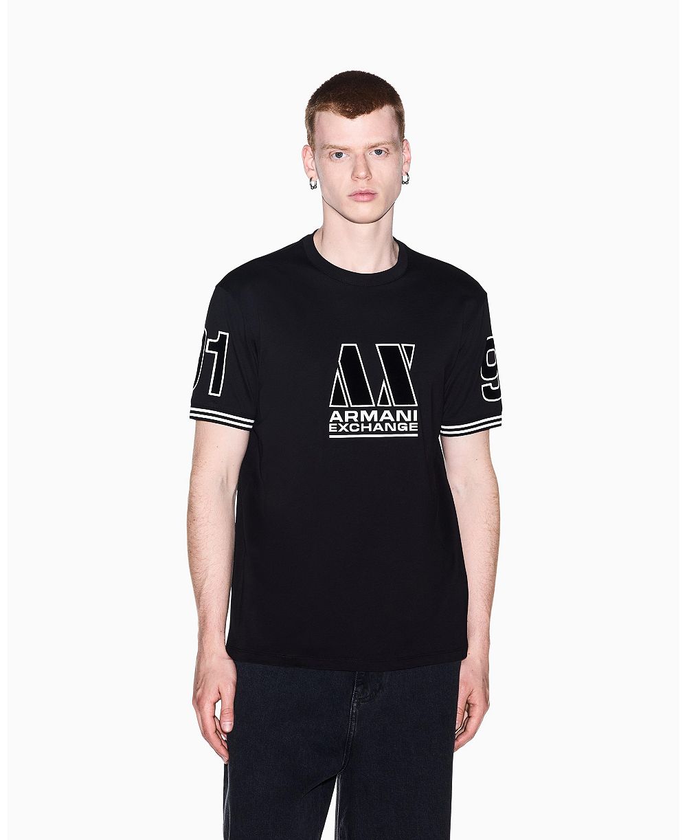 A|X Armani Exchange Men's Multi Badge T-Shirt