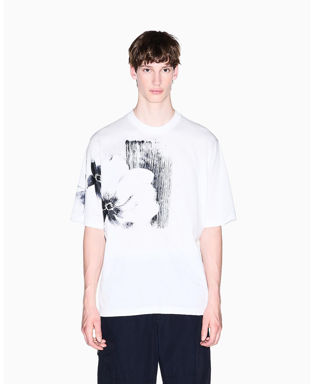 A|X Armani Exchange Men's Exposed Flower T-Shirt
