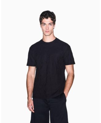 A|X Armani Exchange Мужская хлопковая футболка с логотипом, мерсеризованный хлопок