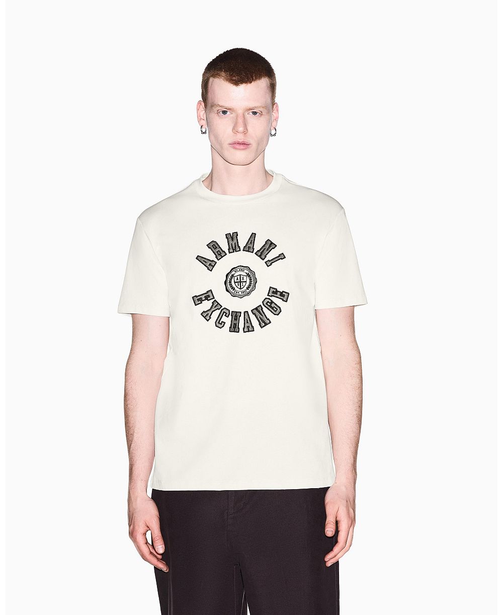 Футболка A|X Armani Exchange Men's Crossover с большим логотипом