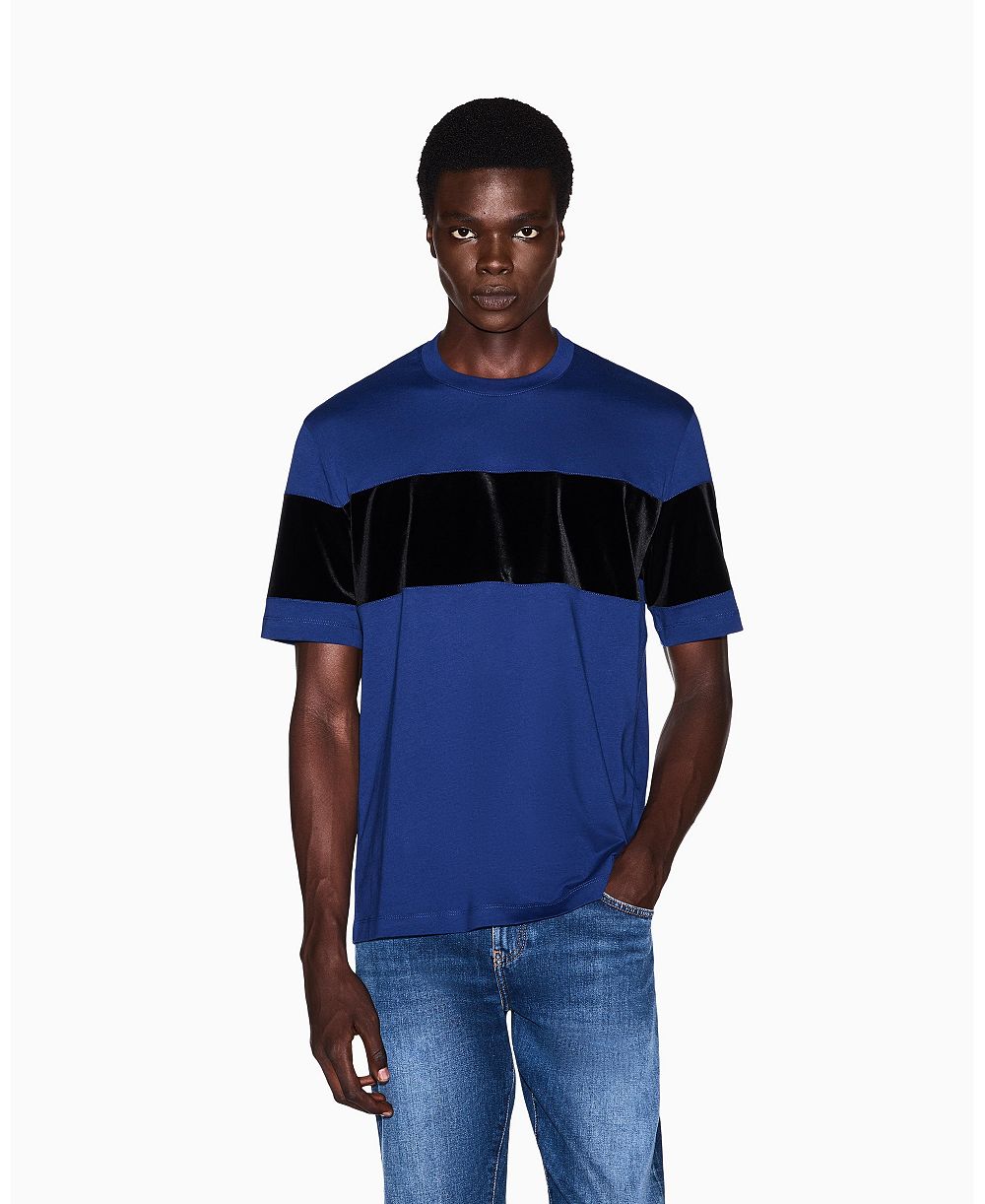 A|X Armani Exchange Мужская футболка с цветными блоками, Plus Fit