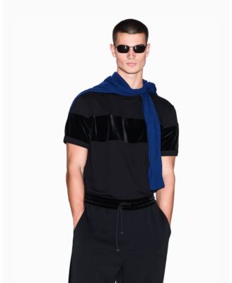 A|X Armani Exchange Men's Short Sleeve Colorblock Regular Plus Fit T-Shirt