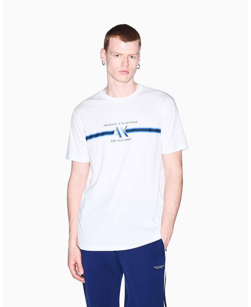A|X Armani Exchange Men's Stripe T-Shirt