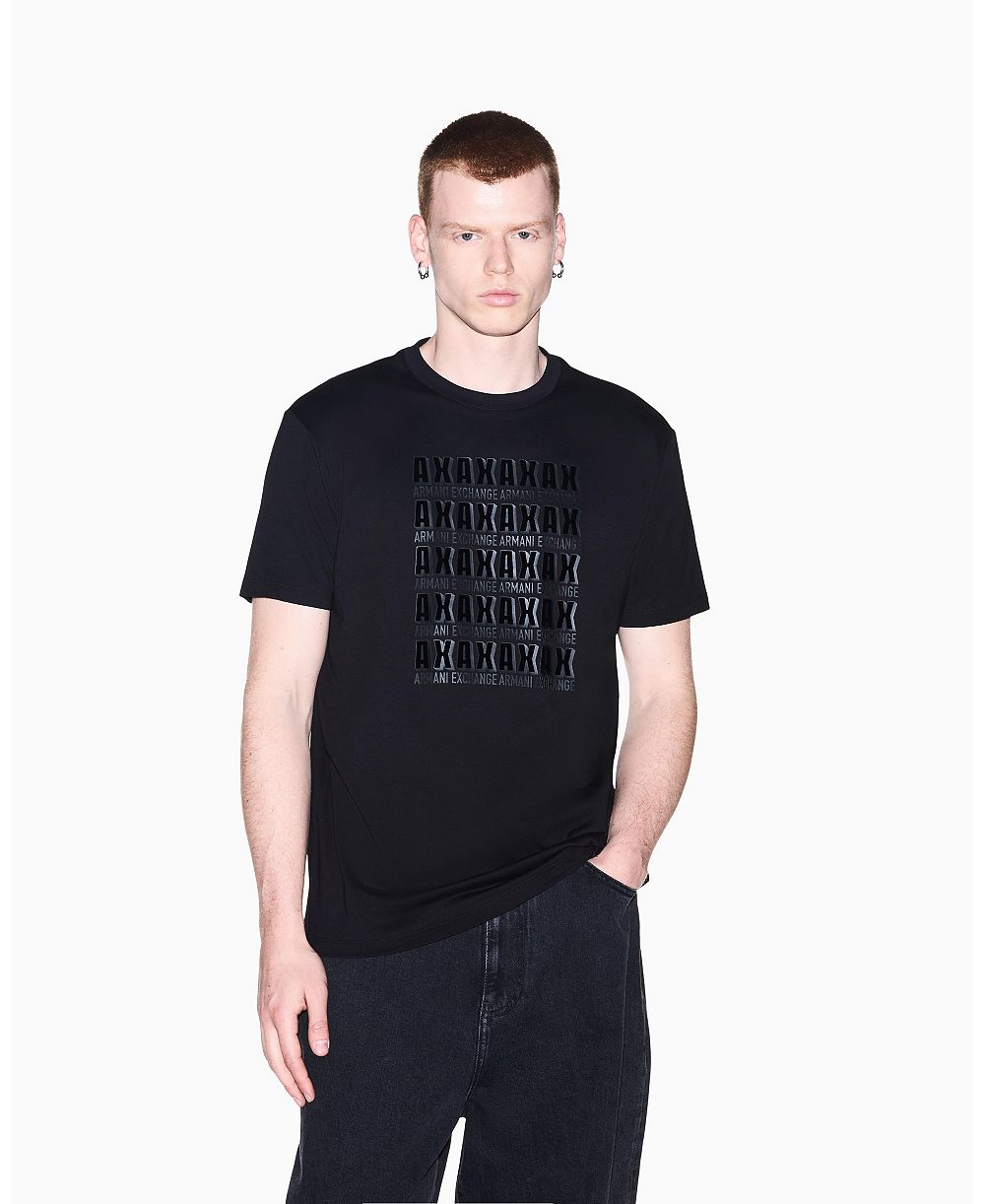 Мужская футболка A|X Armani Exchange с мультилоготипом